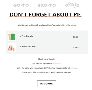 Use Shopping Cart Recovery Emails